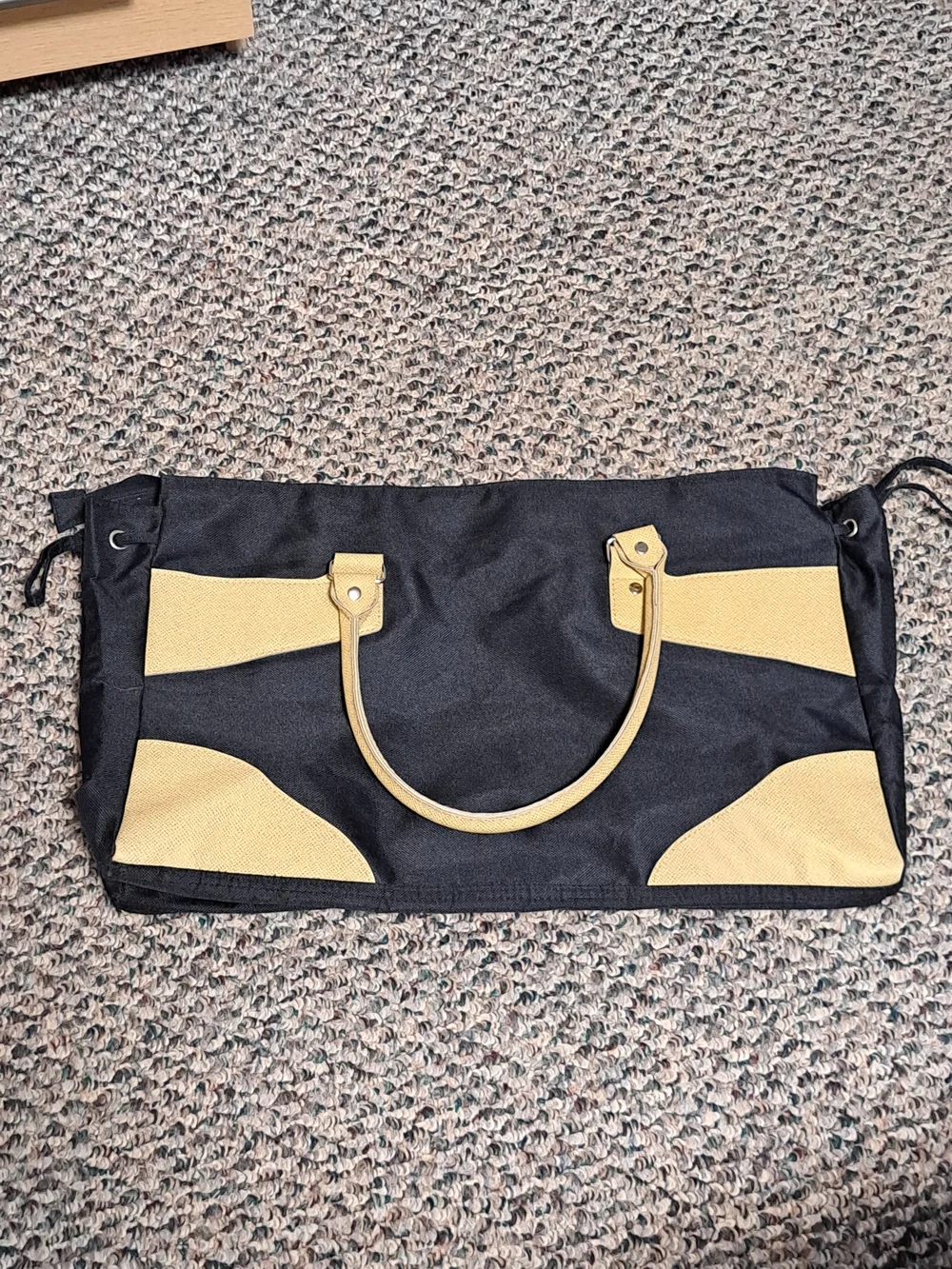 Black and Beige Bijoux Terner Travel Tote